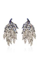 Sanjay Kasliwal Diamond Feather Earrings