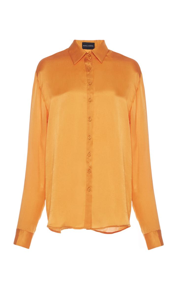 Rahul Mishra Silk Collared Blouse