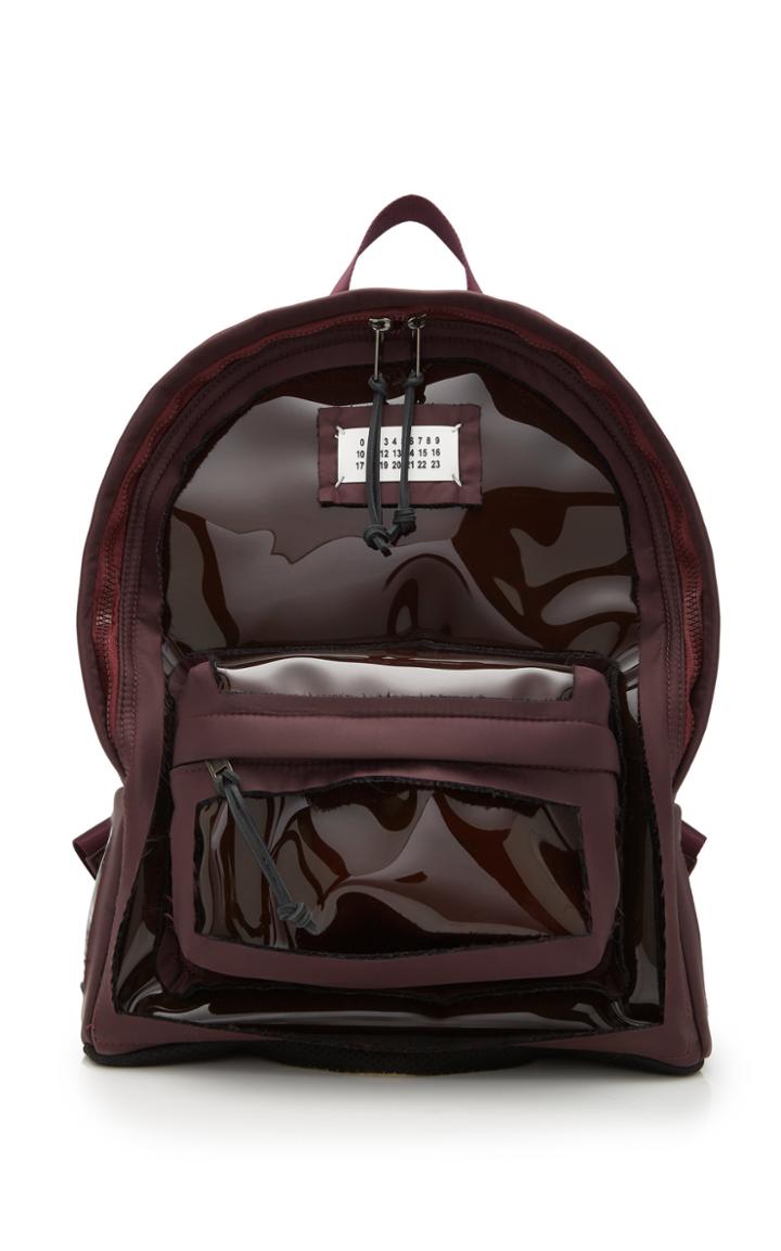 Maison Margiela Canvas-trimmed Pvc Backpack