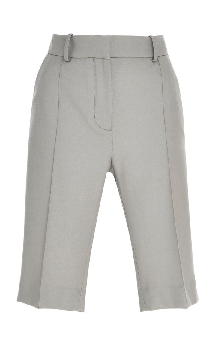 Rokh Tailored High-rise Twill Shorts
