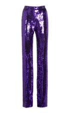 Paco Rabanne High-waisted Sequin-embellished Trousers