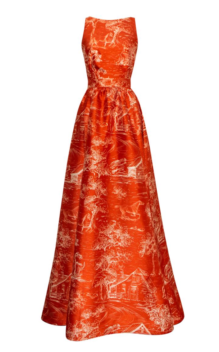Moda Operandi Andres Otalora Paso Fino Open-back Wool-silk Dress