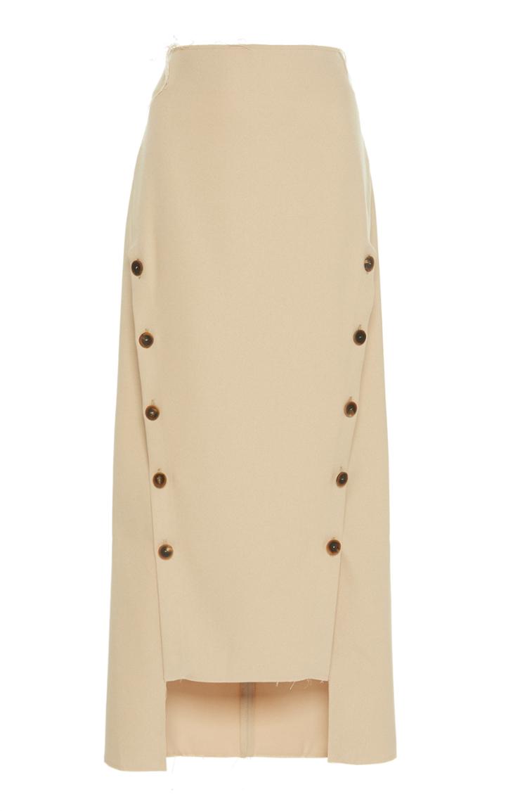 A.w.a.k.e. Double Button Twill Skirt