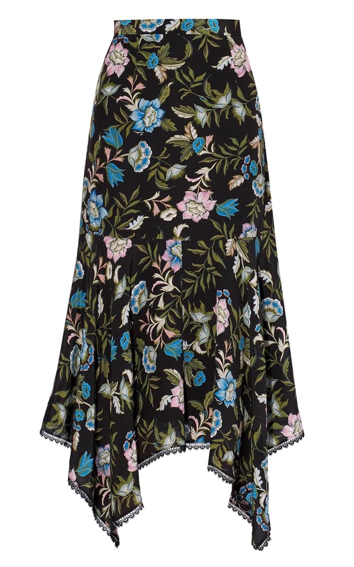Moda Operandi Erdem Adela Draped Silk Skirt