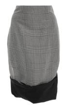 Marisa Witkin Rolled Hem Plaid Skirt