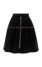 Dice Kayek Embellished Twill A-line Mini Skirt