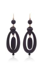 Keyamour Victorian 14k Gold Wood Earrings
