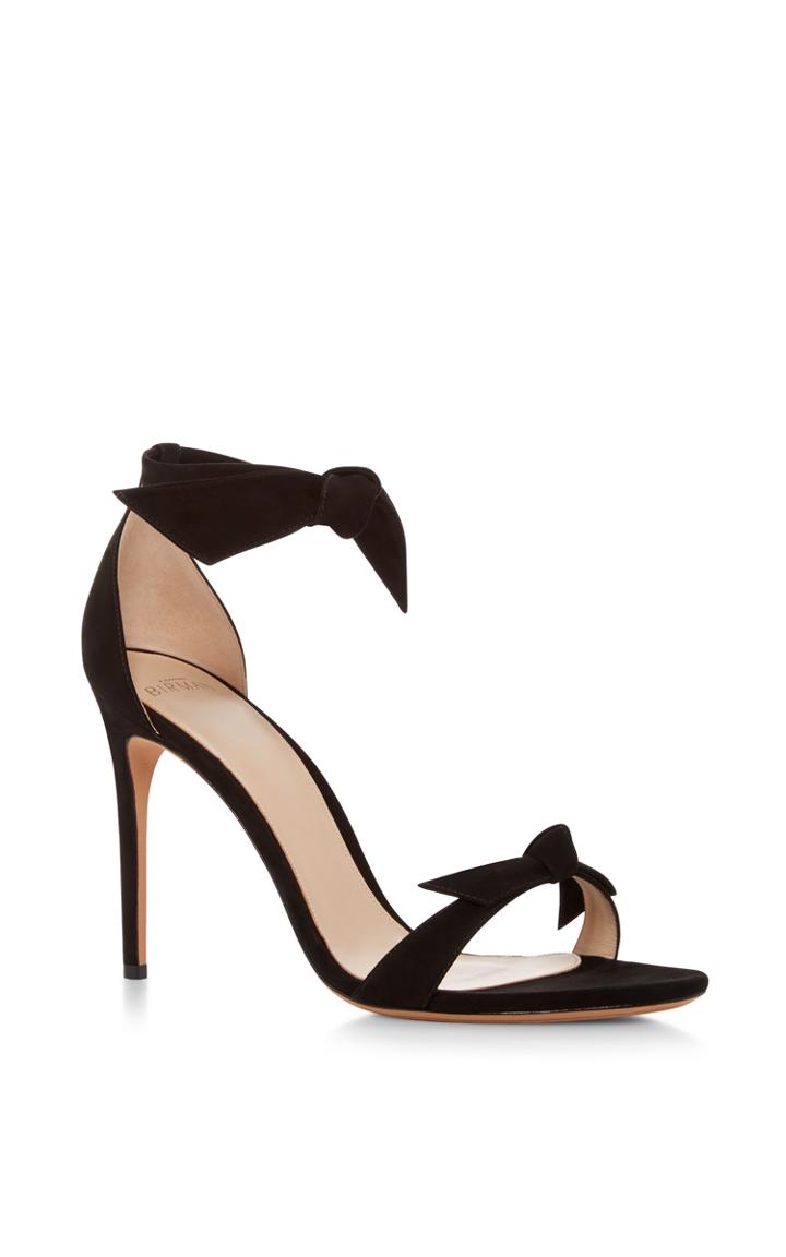 Alexandre Birman Clarita Suede Tie Front Sandals