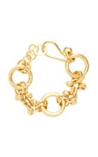 Annie Costello Brown Deka Gold-plated And Silver Bracelet