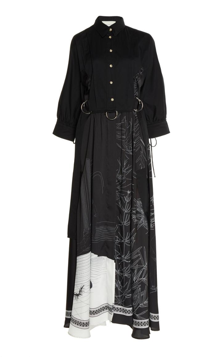 Cdric Charlier Collared Satin Dress