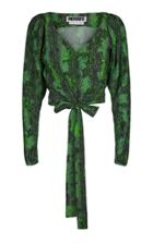 Rotate Nancy Printed Wrap Top