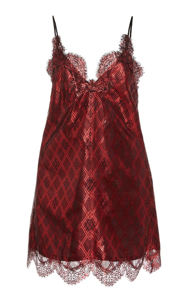Moda Operandi Anas Jourden Lace-detailed Mini Dress Size: 38