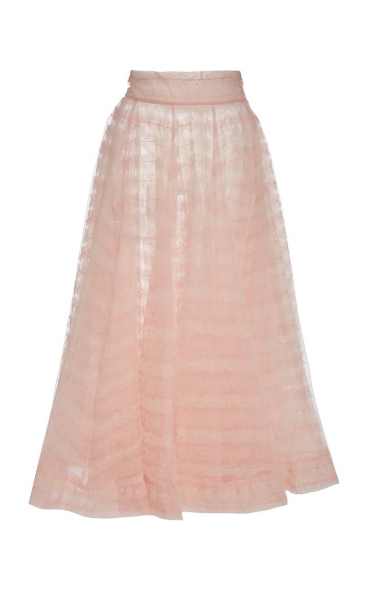 Ryan Lo Ruffle Tulle Circle Skirt