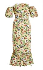 Borgo De Nor Aleila Floral-print Cotton-poplin Midi Dress