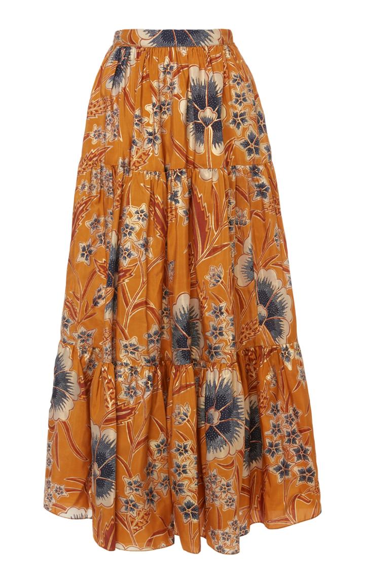 Ulla Johnson Chantal Printed Maxi Skirt