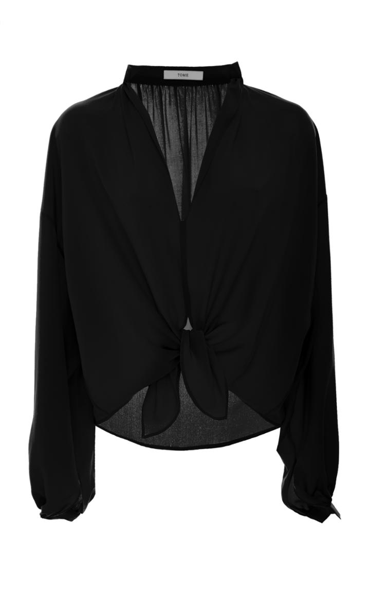 Tome Knotted Peasant Blouse
