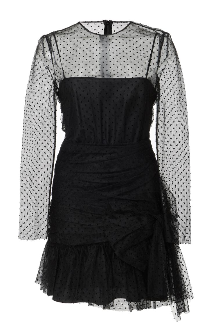 Red Valentino Mini Mesh Bow Dress