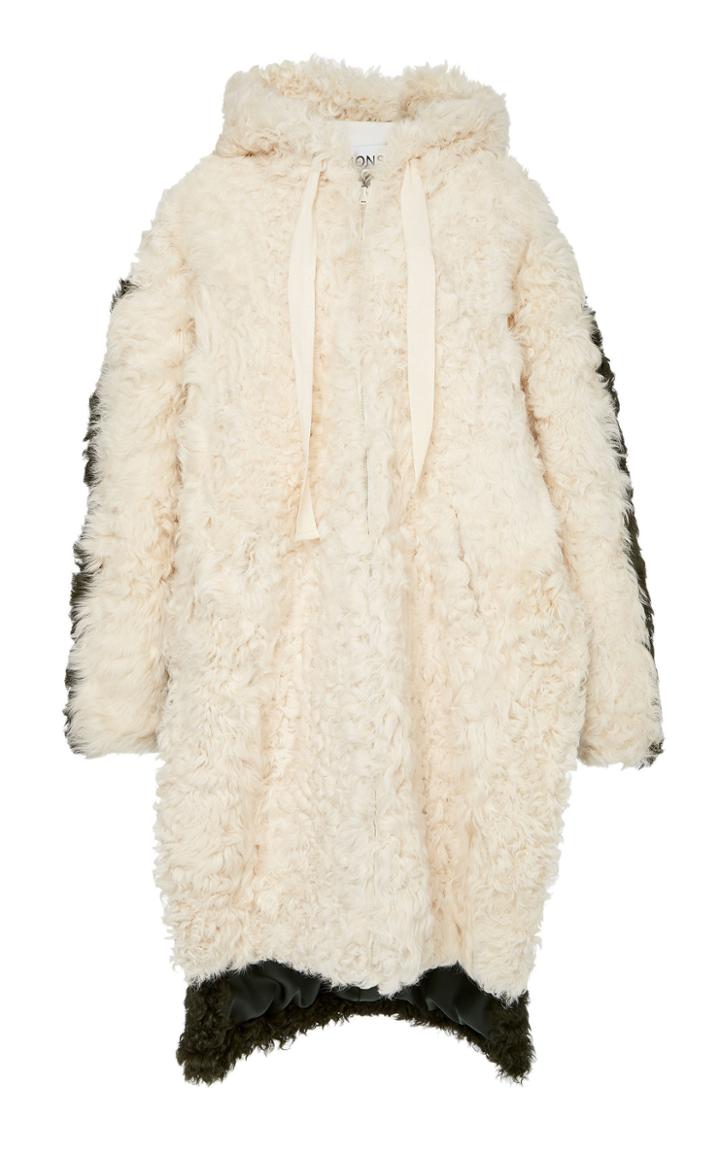 Monse Two Tone Lamb Shearling Coat