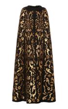 Dolce & Gabbana Metallic Jacquard Gold Cape