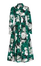 Erdem Josianna Floral-print Cotton Shirt Dress