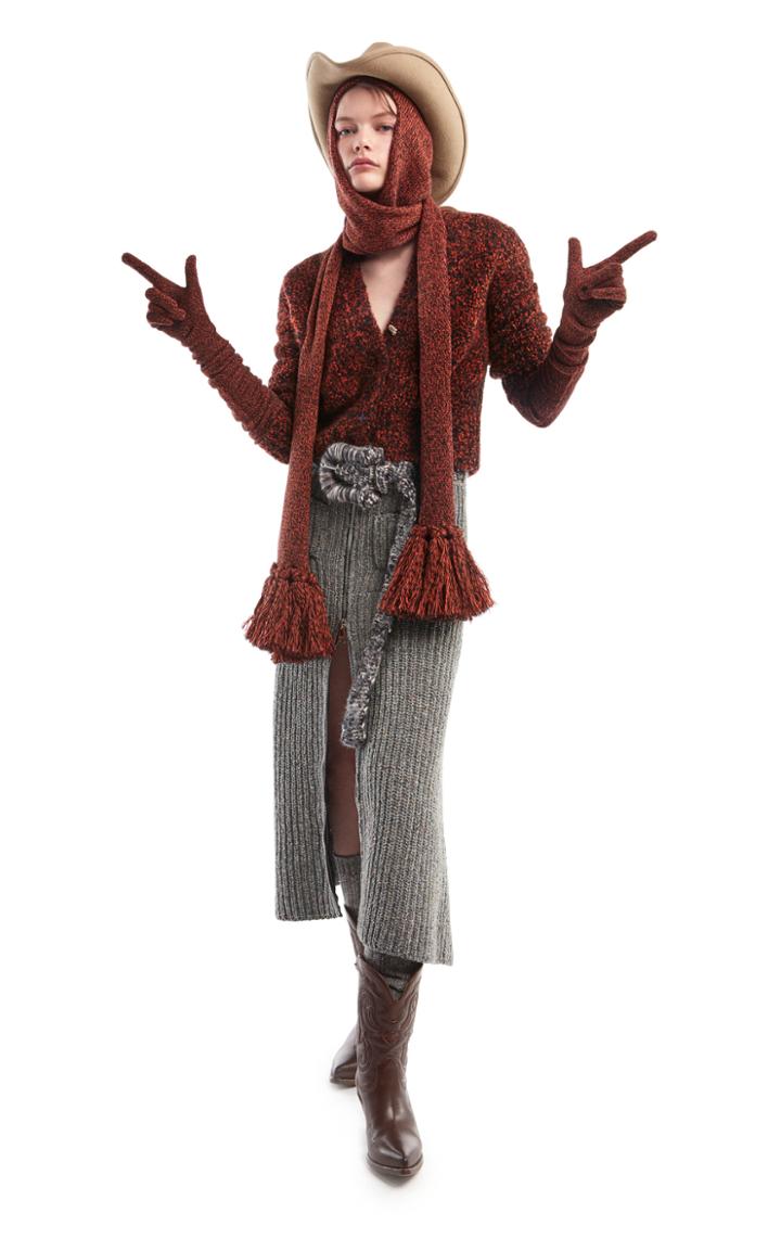 Moda Operandi Alanui Cosmic Alanui Cashmere, Wool And Silk Cropped Cardigan