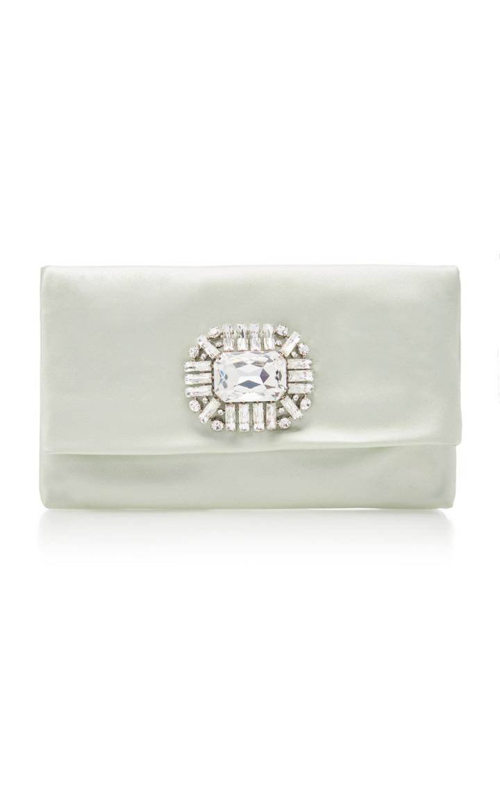 Jimmy Choo Titania Embellished Satin Clutch