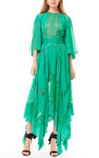 Moda Operandi Zuhair Murad Asymmetric Silk Chiffon Dress