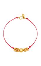 Pippa Small Ancient Three Bead Bracelet On Cord