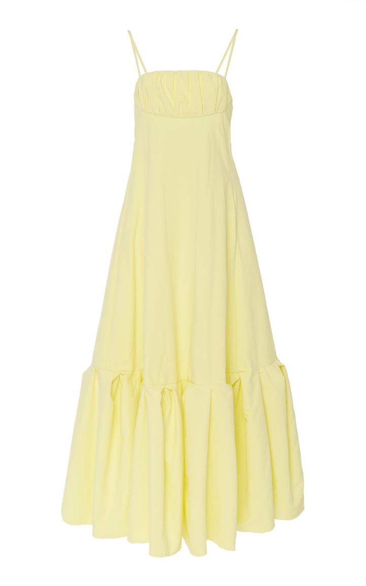 Rosie Assoulin Ruched Cotton Dress