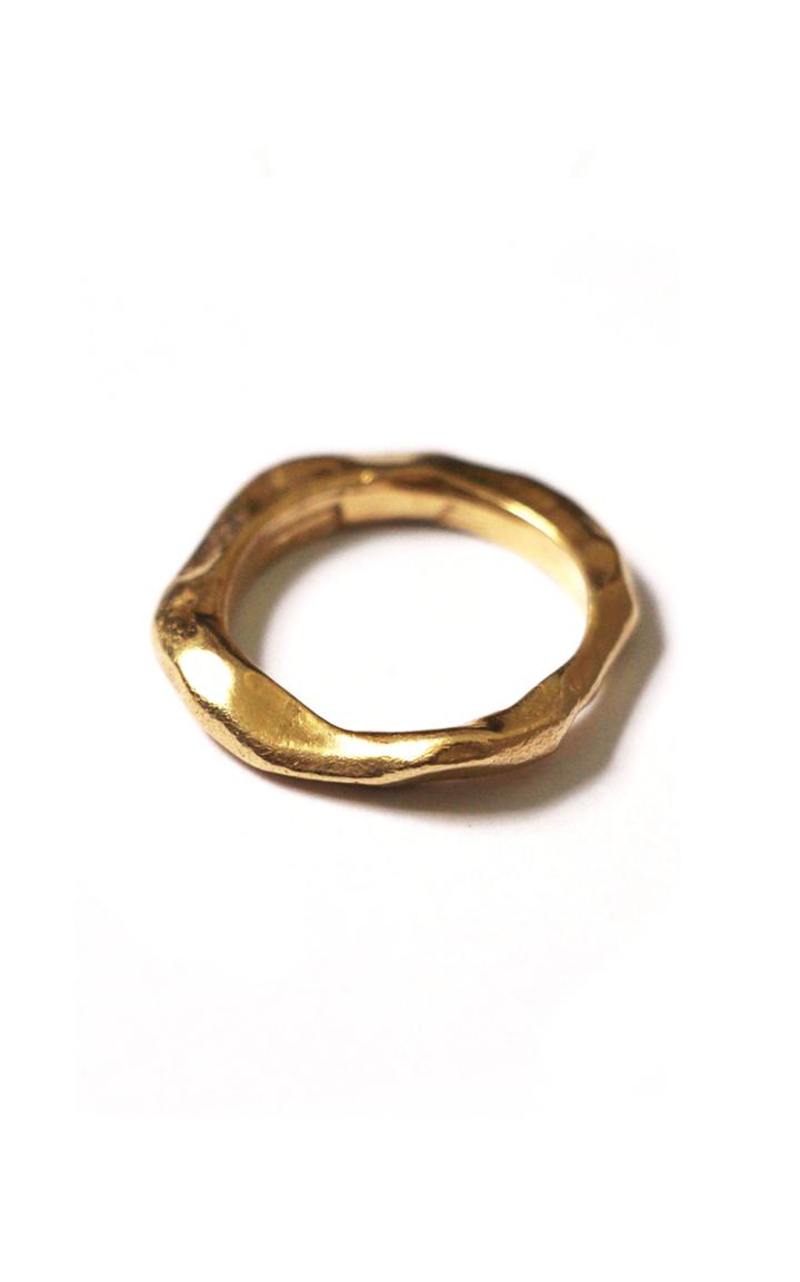 Moda Operandi Reggie Gold Plated Grit Ring