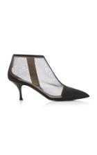 Brock Collection Satin Mesh Ankle Boots