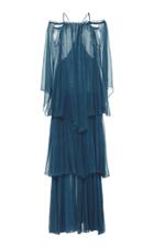 Cult Gaia Ocean Athena Layered Chiffon Dress