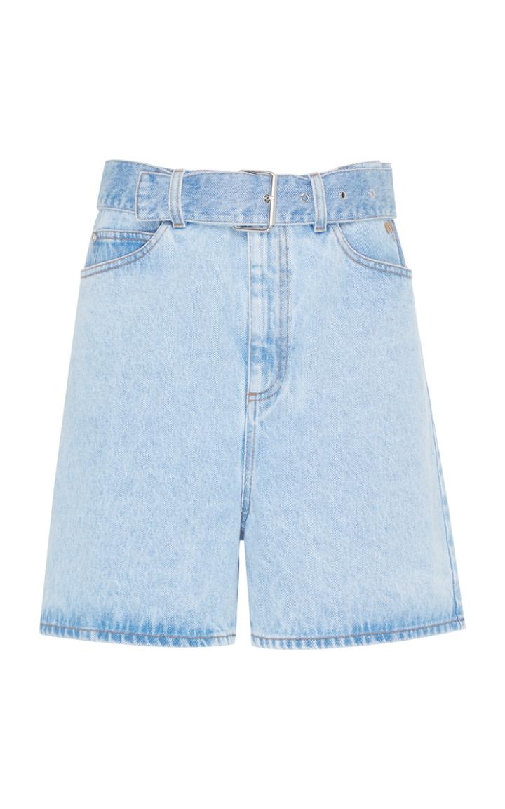 Msgm High Rise Denim Short