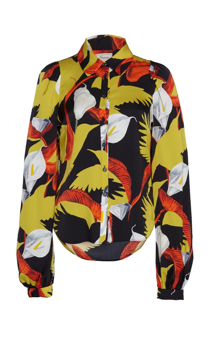 Temperley London Theodora Silk-stretch Shirt