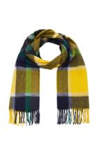 Begg & Co Jura City Lights Plaid Wool And Angora-blend Scarf
