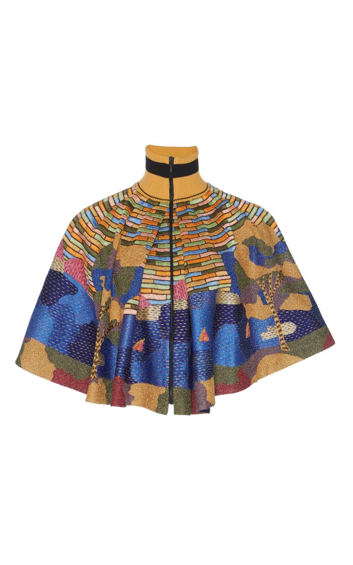 Rahul Mishra Hand Embroidered Les Fauves Cape