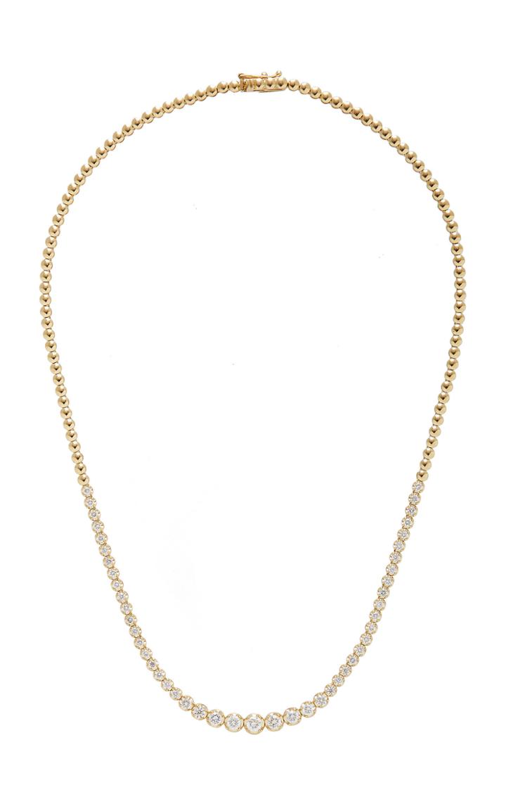 Jennifer Meyer Graduated Diamond Tennis Necklace