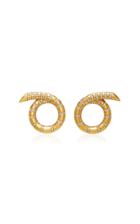 Jemma Wynne Yellow Gold Aria Coil Earrings