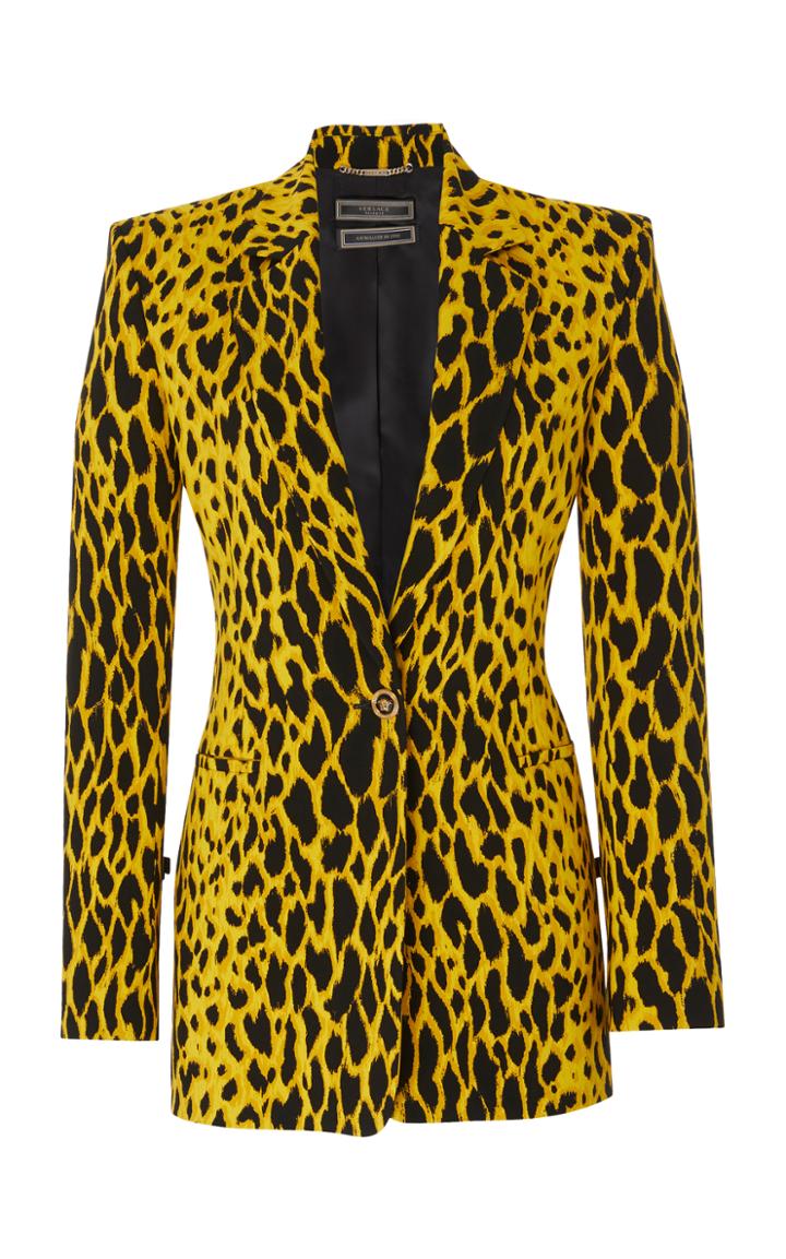 Versace Animal Print Blazer