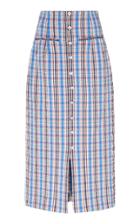 Moda Operandi Rosie Assoulin Plaid Cotton-blend Skirt Size: 2