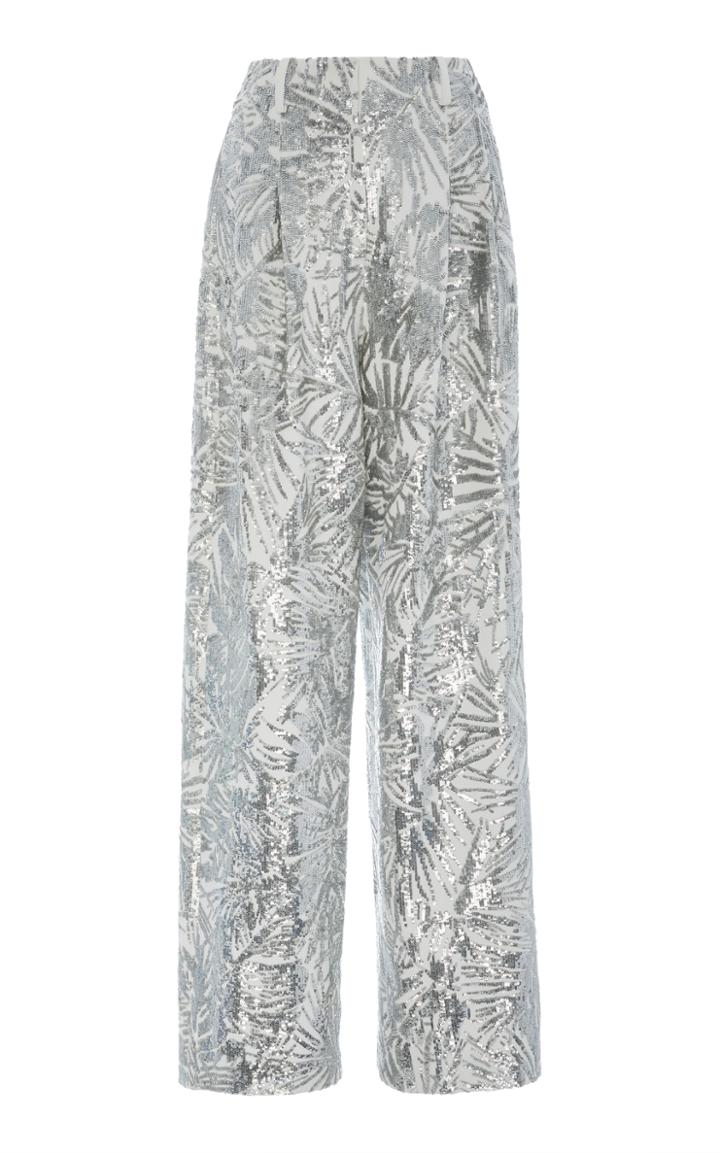 Michael Kors Collection Paillette Wide Leg Trouser