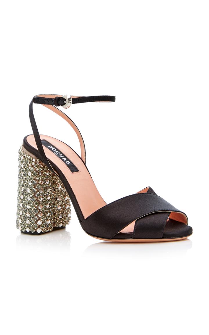 Rochas Crystal Heel Sandal