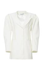 Moda Operandi Mach & Mach Pearl Accented Puff Sleeve Blazer Dress Size: Xl