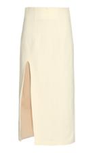 Moda Operandi Piece Of White Lisa Side-slit Pencil Skirt