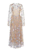 Vivetta Port Moresby Sheer Embroidered Dress