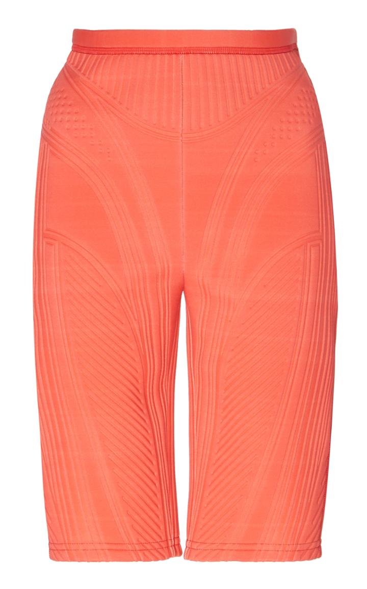 Mugler Embossed Biker Shorts