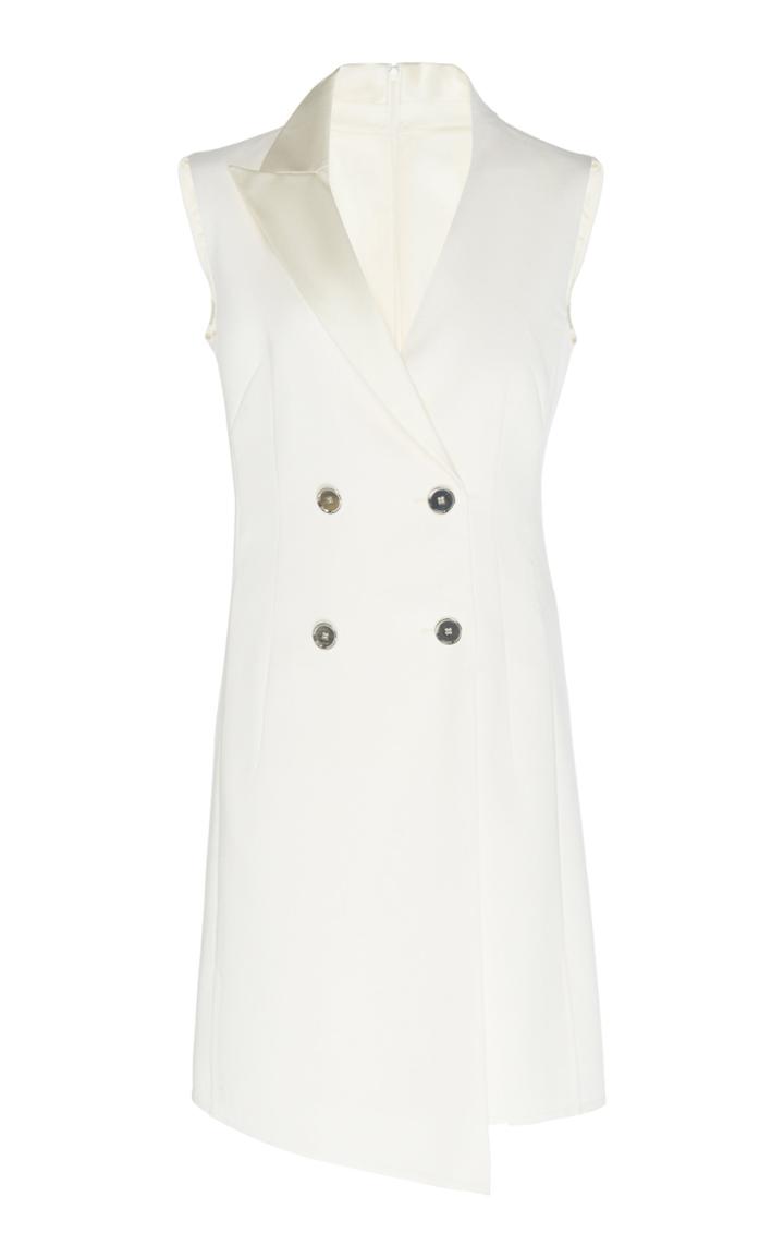 Moda Operandi Akris Double-breasted Wool Mini Coat Dress Size: 2