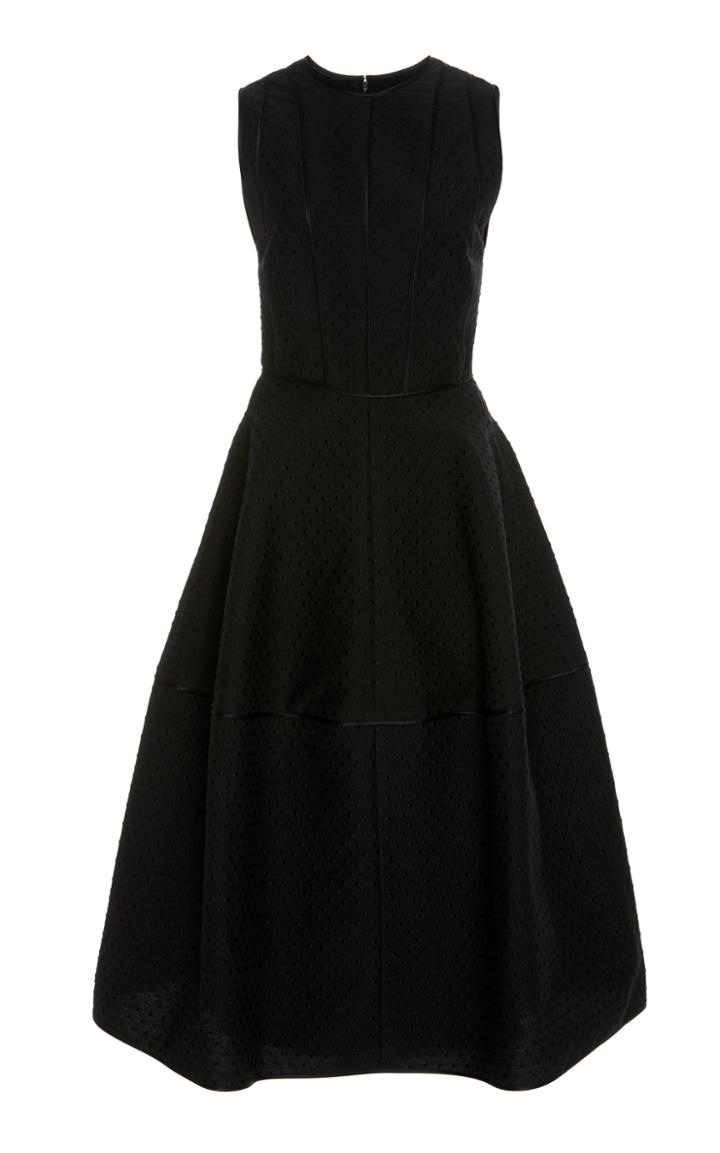 Narciso Rodriguez Dot Jacquard Sculpted Dress
