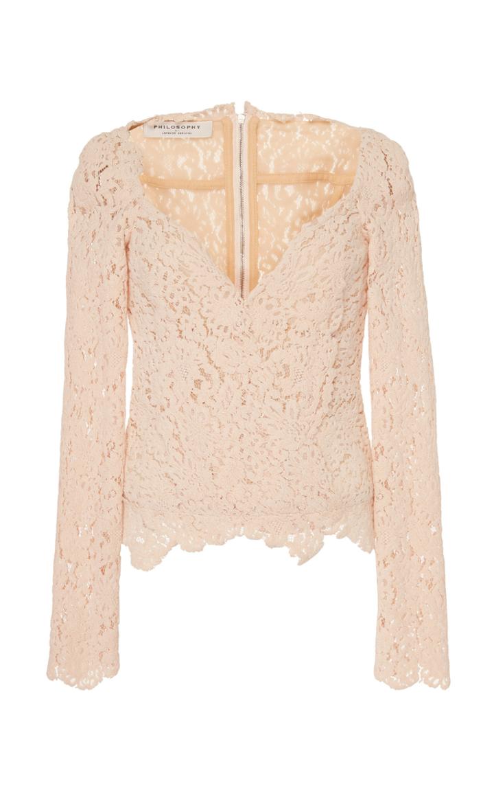 Philosophy Di Lorenzo Serafini Velvet Lace Top