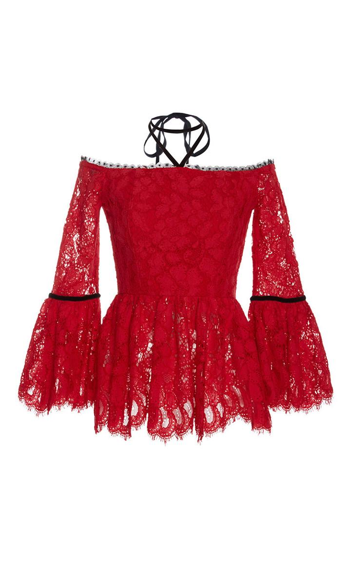Alexis Grace Halter Lace Top